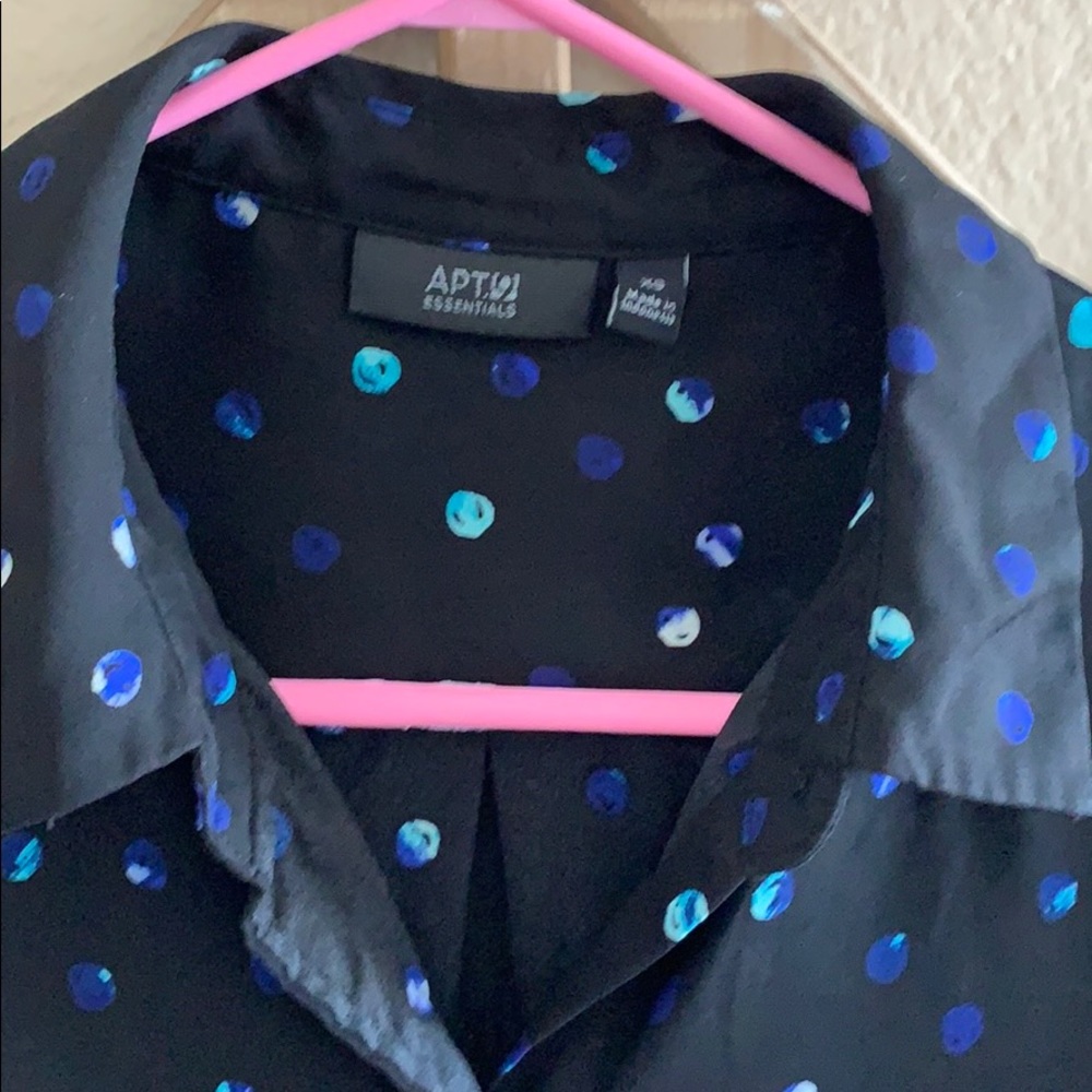 Apt 9 Button Front Collared Work Blouse - image 2